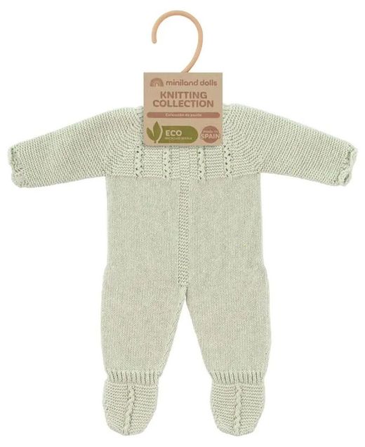 Pijama punto 40 cm verde