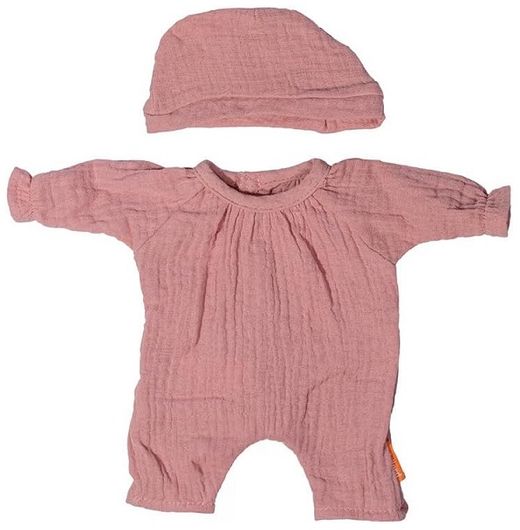 Pijama rosa amb gorra 38 cm