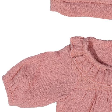 Pijama rosa amb gorra 38 cm