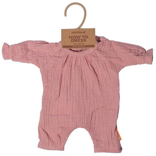 Pijama rosa amb gorra 38 cm