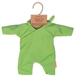 Pijama verd amb gorra 32 cm