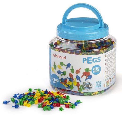 Pegs 10 mm - Colores primarios