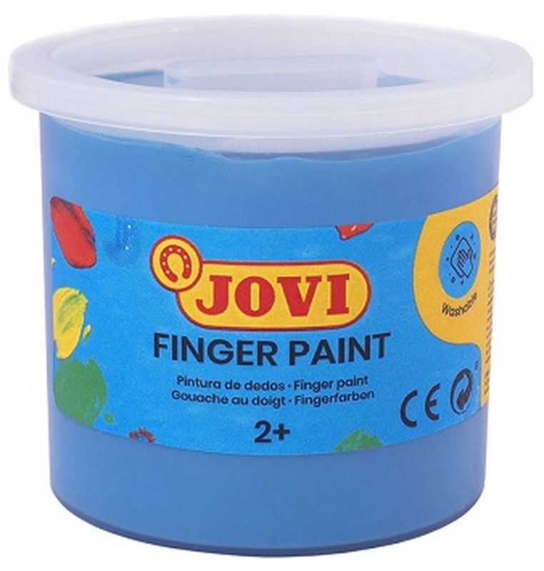 Pintura dedos JOVI 125 ml. Azul