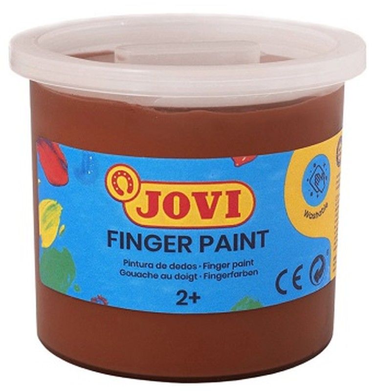 Pintura dedos JOVI 125 ml. Marrón