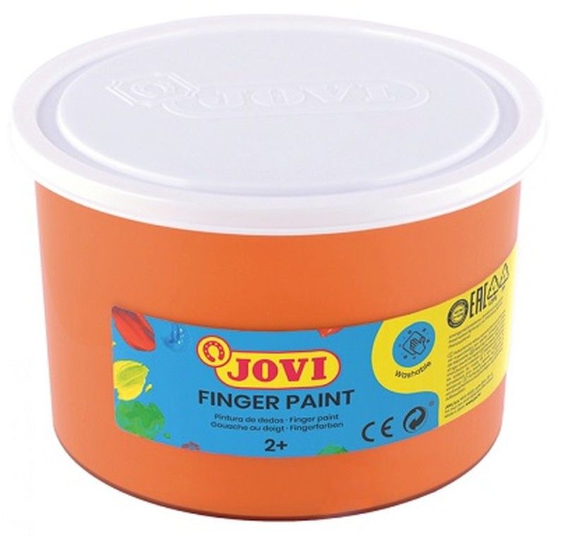 Pintura dedos JOVI 500 ml. Naranja