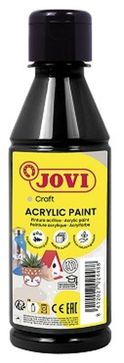 Pintura acrílica ACRYLIC PAINT 250 ml, negre