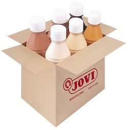 Témpera líquida JOVI PAINT MULTICULTURAL 250 ml, surtido 6 colores