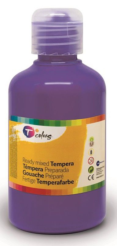 Pintura tempera preparada T COLORS 500 ml. Violeta
