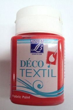 Pintura tèxtil T.O 50 ml. vermell fosc - UE
