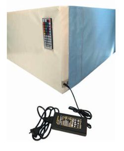 Piscina plegable amb llum LED