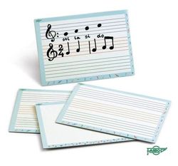 Pissarra blanca per educació musical