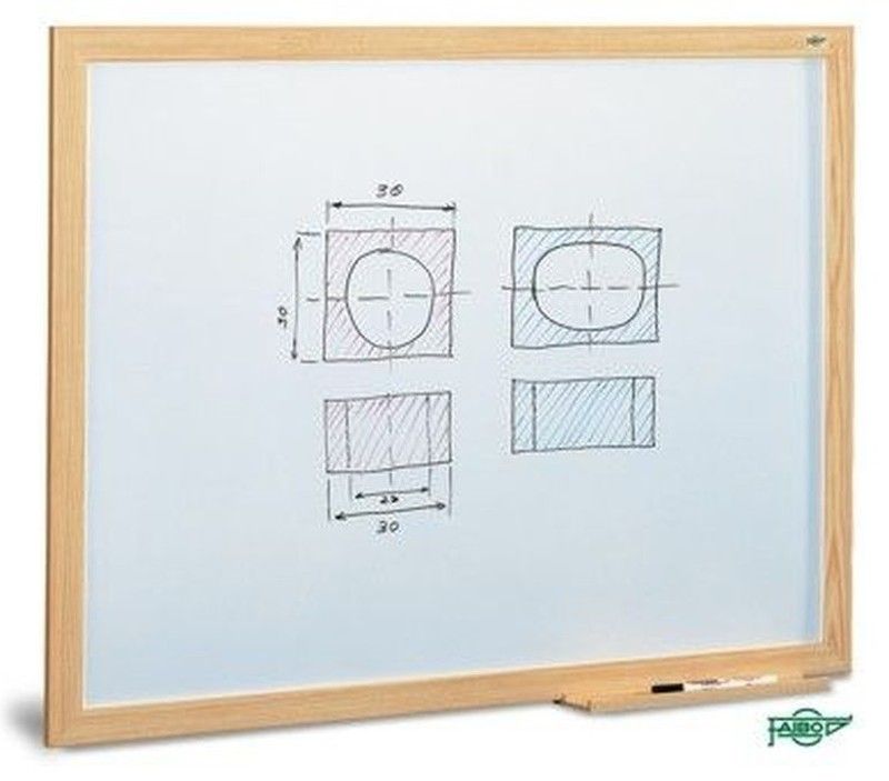 Pizarra estratificada blanca 70 x 95 cm m/madera