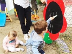 Pizarra Gigante flor Set 5 und.