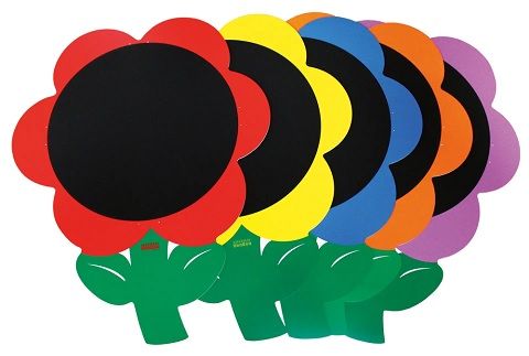 Pizarra Gigante flor Set 5 und.