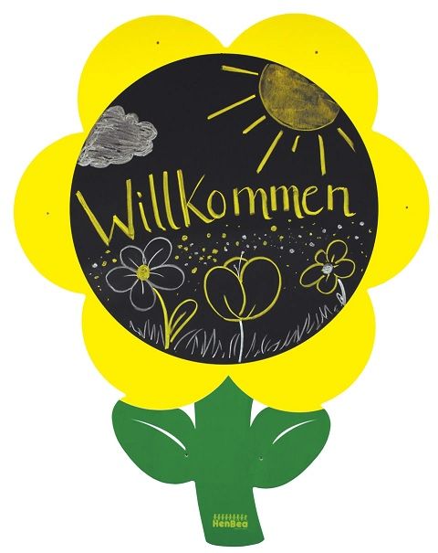 Pizarra Gigante flor Set 5 und.