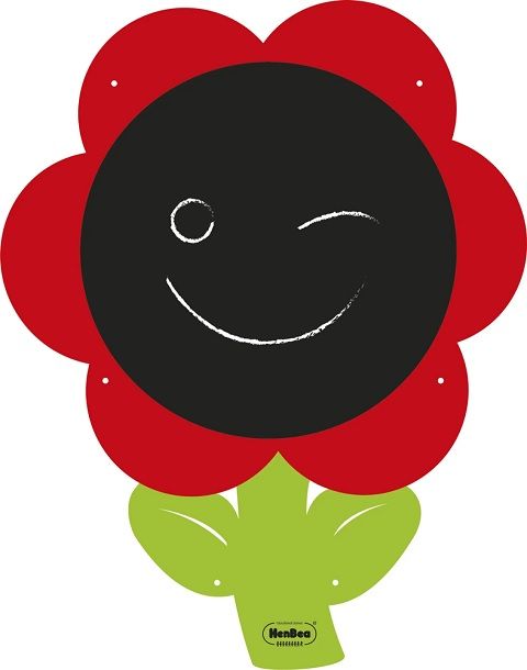 Pizarra Gigante flor Set 5 und.