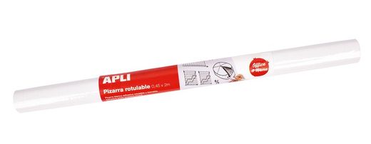 Pizarra blanca adhesiva en rollo 0,45 x 2 m
