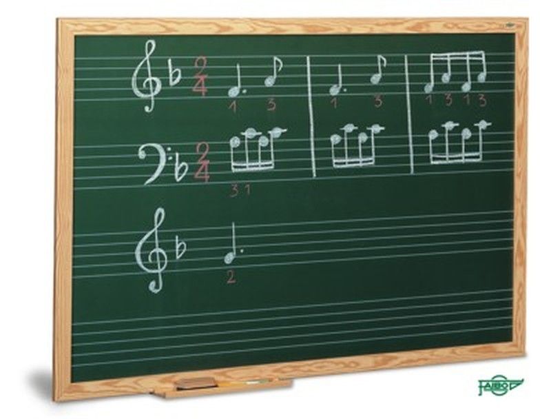 Pizarra estratificada verde 100 x 200 cm. 4 Pentagramas