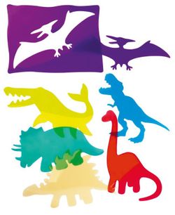 Plantilles Educatives: Dinosaure translúcides