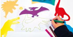 Plantilles Educatives: Dinosaure translúcides