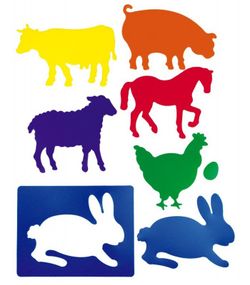 Plantilles educatives opaques: Animals de la Granja