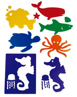 Plantilles educatives opaques: Animals del Mar