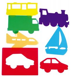 Plantillas Educativas: Transporte traslúcidas