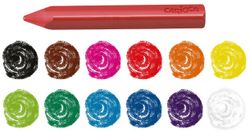 Plasticera CARIOCA maxi triangular, 12 colors