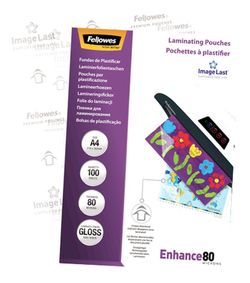 Fundes Plastificar FELLOWES Brillantor A4 80 Micras 100 Uts