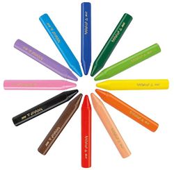 Plastidecor BIC-KIDS Triangular Petits 12 colors