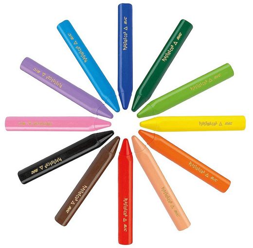 Plastidecor BIC-KIDS Triangular Petits 12 colors