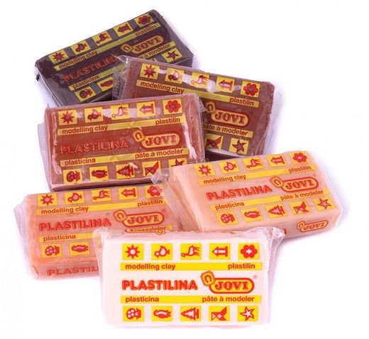 Plastilina JOVI safata 6 pastilles 50 g colors MULTICULTURAL