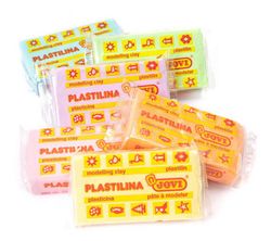Plastilina JOVI safata 6 pastilles 50 g colors PASTÍS