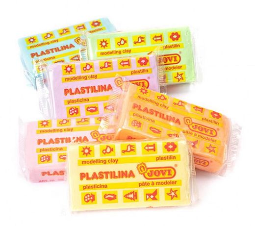 Plastilina JOVI safata 6 pastilles 50 g colors PASTÍS