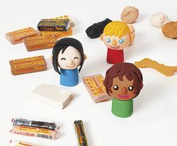 Plastilina JOVI caja expositora 18 pastillas 50 g colores MULTICULTURAL