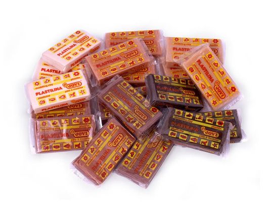 Plastilina JOVI caja expositora 18 pastillas 50 g colores MULTICULTURAL