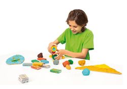 Plastilina JOVI caja expositora 18 pastillas 50 g NATURE COLORS