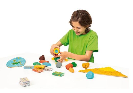 Plastilina JOVI caja expositora 18 pastillas 50 g NATURE COLORS