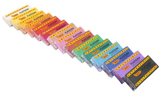 Plastilina JOVI 15 pastillas 150 g. colores surtidos