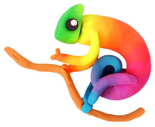 Plastilina JOVI caja expositora 30 pastillas 50 g colores NEON