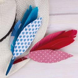 Plomes indi colors assortits 100 u.