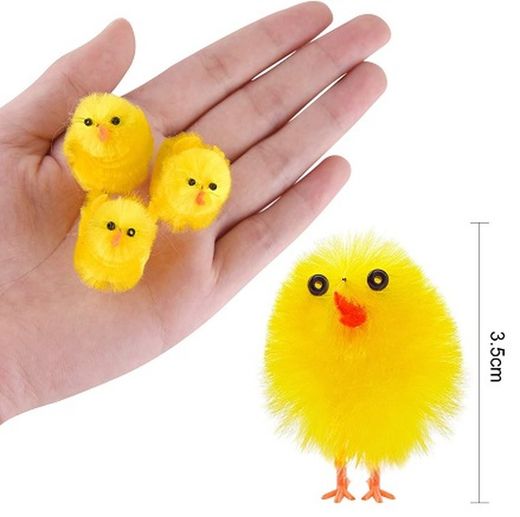 Pollet groc Mona de Pasqua 3,5 cm.