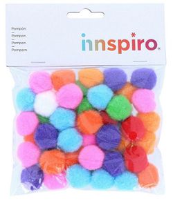Pompones polipropileno mix 25 mm