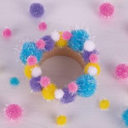 Pompones Glitter colores surtidos 80 und.