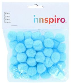 Pompons polipropilè blau 25mm.