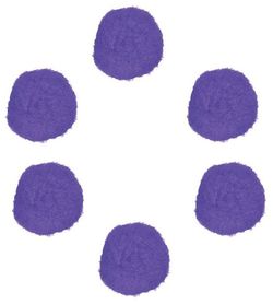 Pompons polipropilè lila 25mm.