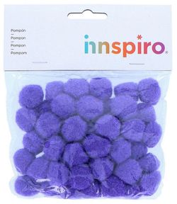 Pompons polipropilè lila 25mm.