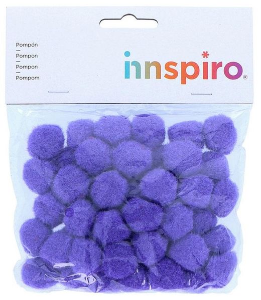 Pompons polipropilè lila 25mm.
