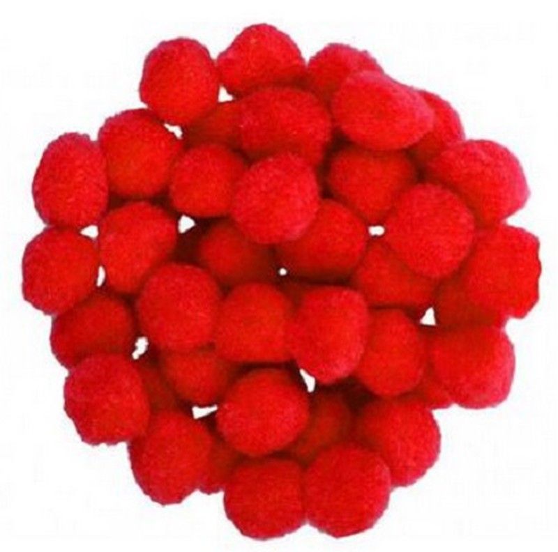 Pompones rojos Ø 20 mm