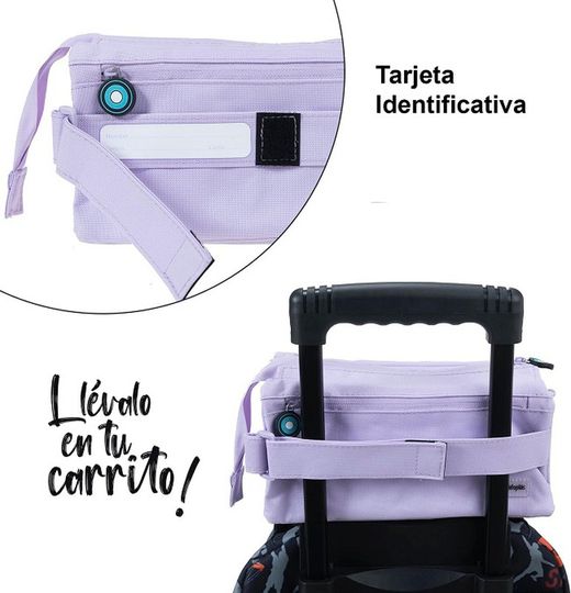 Portatodo cúadruple BITS&BOBS colores suave 4 compartimentos